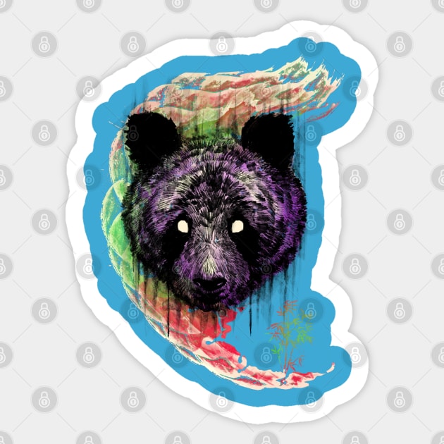 Panda head Sticker by barmalisiRTB